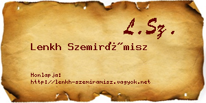 Lenkh Szemirámisz névjegykártya